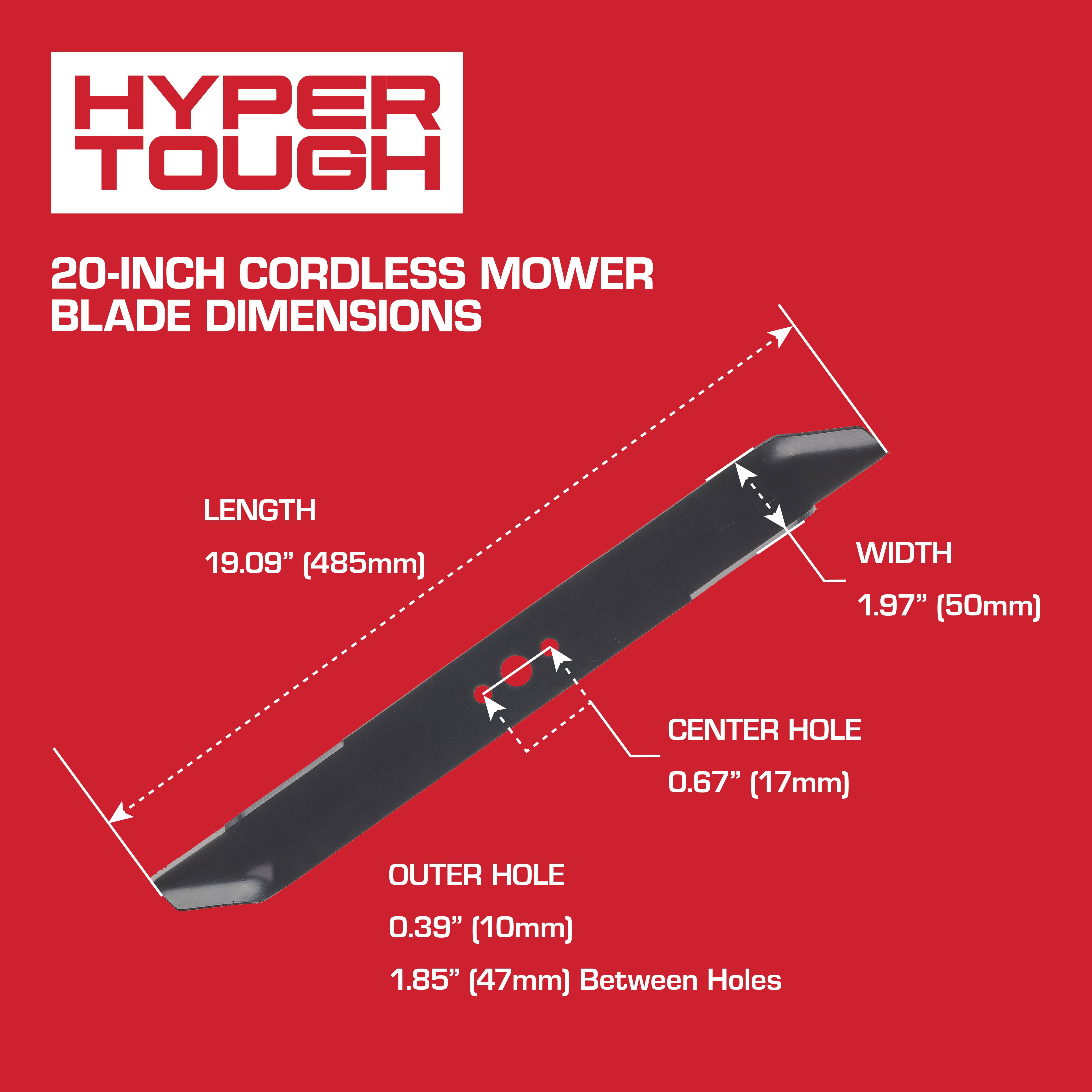 Hyper Tough 20" Mower Blade for Hyper Tough 20" 20V Cordless Push Mower