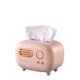 thumbnail image 1 of Cubierta de caja de pañuelos de radio, dispensador de papel de bombeo de servilletas creativo, cajón de pañuelos para baño, coche, restaurante, oficina, decoración del hogar (rosa), 1 of 4