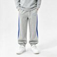thumbnail image 2 of WXFAZCVU Boys Pants Drawstring Sports Casual Trousers Kids Sweatpants Joggers with Pockets Size 7-8 Years, 2 of 4