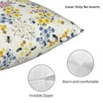thumbnail image 3 of Pofeuu Wildflower Honeybee Print Double-sided plush pillowcase Square Throw Pillow Covers Pillows Cover for Living Room Bedroom Sofa Couch Cushion Cover（No pillow core）-16"x16", 3 of 7