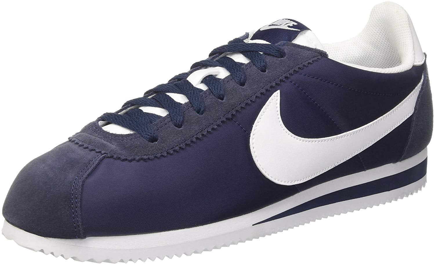 Silenciosamente Grande Disipar Nike Classic Cortez Nylon Trainer, Obsidian Blue/White, 11.5 - Walmart.com