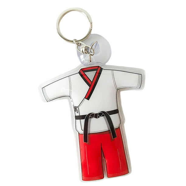 Llavero de Taekwondo, adorno de llavero de coche para cartera, bolso, regalos para y adultos, rojo Yuyangstore Llavero Taekwondo