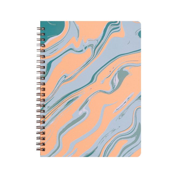 Cute Spiral Notebook College Ruled, 8.27" x 6.5" with Durable Hardcover Womens Notebook Writing Book Note Book Journals Diary Journal for Women and Men Cute Office Supplies for Women