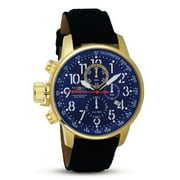 Invicta  New Lefty with riffle strap - IPG case, blue dial, Black strap Watch