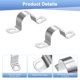 thumbnail image 2 of Uxcell 20-Pack Abrazaderas de Conducto, 1" Abrazadera de Tubo Rígido de Acero Inoxidable 304 M25 para Fontanería, 2 of 7