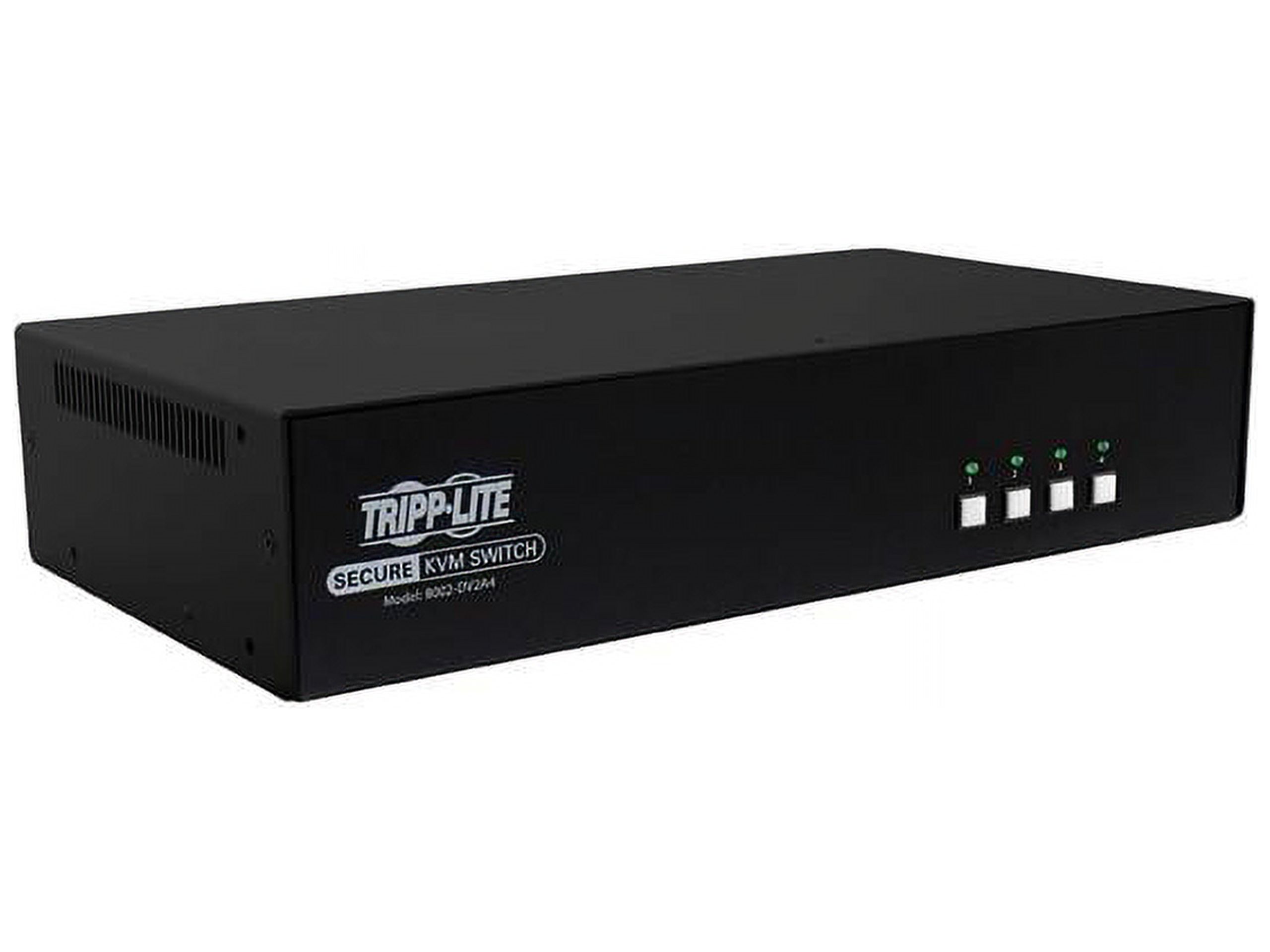 Tripp Lite 4 Port Secure KVM Switch, DVI to DVI, Dual Monitor, NIAP PP3.0 Certified, Audio, TAA-Compliant (B002-DV2A4) - image 2 of 4