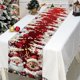 thumbnail image 1 of Eoozwa Christmas Tablecloth 72.74 Inches Long Nylon Material with Festive Patterns for Holiday Dining Decor Washable Design, 1 of 5