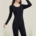 thumbnail image 4 of Women Elastic Thermal Inner Wear Thermal Underwear Warm Elastic Tops Pants Sets, 4 of 5