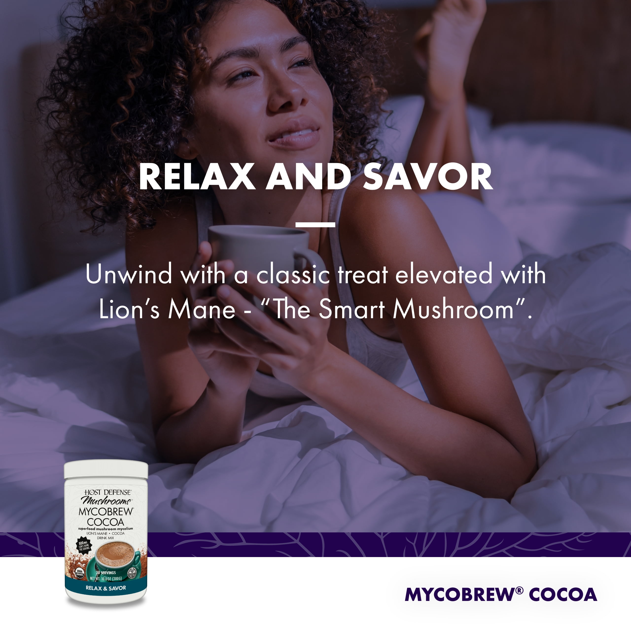 Host Defense MycoBrew Cocoa - 10.6 oz (20 Servings)