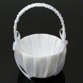 thumbnail image 6 of 1*Flower Basket Clearance! Elegant White Satin Bowknot Pearl Flower Girl Basket for Weddings Bridal Showers and Special Events a of Class and Romance To Your, 6 of 6