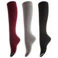 thumbnail image 4 of Women's 4 Pairs Truly Beautiful Comfortable Durable Soft Knee High Cotton Boot Socks M158212 Size 6-9(4 Random Color), 4 of 9