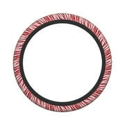 XMXY Car Steering Wheel Cover, Zebra Animal Print Pattern Non-Slip Jeep Truck Universal Elastic Steering Wheel Protector 15 inch