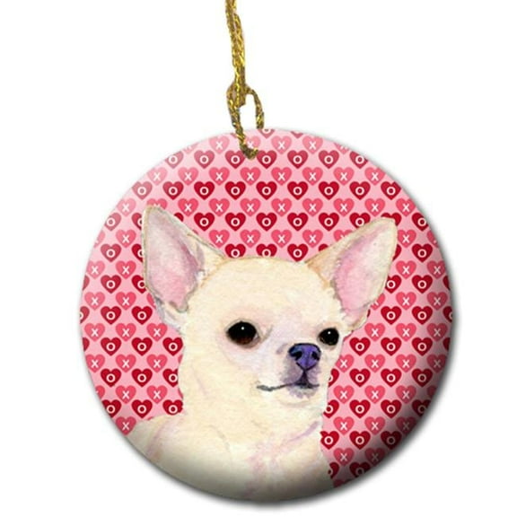 2.81 x 2.81 in. Chihuahua Ceramic Ornament