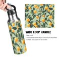 thumbnail image 4 of Yayeee 33oz Insulated Water Bottle Double Wall Stainless Steel with Flip Straw Lid, Orange Tree, 4 of 7