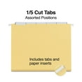 thumbnail image 2 of Staples Hanging File Folder 5-Tab Letter Size Yellow 50/Carton ST163519-CCVS, 2 of 3