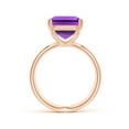 thumbnail image 2 of ANGARA Natural 6.5 Ct. Amethyst Solitaire Ring in 14K Rose Gold for Women (Ring Size: 4), 2 of 9