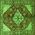 thumbnail image 1 of Ahgly Company Indoor Square Medallion Green Traditional Area Rugs, 6' Square, 1 of 1