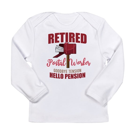 CafePress - Retired Postal Worker Funny Po Long Sleeve T Shirt - Long Sleeve Infant T-Shirt