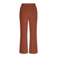 thumbnail image 7 of Oplxuo Bermuda Shorts for Women Knee Length with Pockets High Waisted Stretch Shorts for Summer Walking, 7 of 7