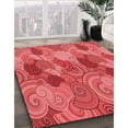thumbnail image 2 of Ahgly Company Indoor Rectangle Patterned Ferrari Red Area Rugs, 2' x 4', 2 of 6