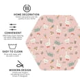 thumbnail image 4 of Pofeuu Chicken And Goose Print Leather Coasters Set of 6, Round Cups Mugs Mat Pad for Home Kitchen Heat Resistant Drink Coasters,Hexagon, 4 of 7