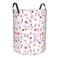 thumbnail image 2 of Xecao Cute Poodle Dog Print Laundry Hamper Basket,designed for Blanket Storage and Nursery Clothes in the Bedroom, 2 of 8