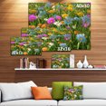 thumbnail image 3 of Different Color Flowers in Field - Floral Canvas Art Print, 3 of 4