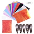thumbnail image 4 of 16 Unids Serpiente Mariposa Lottomr Stripe Nail Stickers Nail Art Transfer Sticker DIY Foil Nail Irfora Etiqueta engomada del clavo, 4 of 5