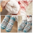 thumbnail image 3 of Calcetines navideños para mujer, con forro polar cálido, tejidos antideslizantes, calcetines térm MABOTO Calcetines de mujer, 3 of 7