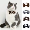 thumbnail image 2 of Flexible Bow Tie Pet Collar - Easy-Wearing Ribbon Collar with Cute Dots Pattern - Perfect Puppy Accessory, 2 of 8