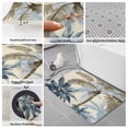thumbnail image 6 of Palm Tree Beach Bath Mat 3 Piece Bathroom Rug Set, Watercolor Botanical Seaside Non Slip Bath Rug Contour Mat and Toilet Lid Cover, Absorbent Shower Mats Soft Bath Rugs and Mats Sets, 6 of 8