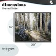 thumbnail image 4 of Stupell Industries Farmhouse Blue Birch Sunlit Forest Black Framed Giclee Art, 20 x 16, by Franklyn Gregory, 4 of 8