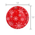 thumbnail image 4 of Christmas Red and White Snowflake Small Paper Plate, 7 in Dia, 12 Count, Tableware Sets, Holiday Time, 4 of 5