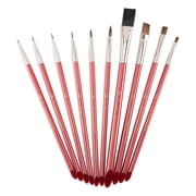 Royal & Langnickel Assorted Shapes Synthetic Camel Watercolor Art Brushes 10 Pieces