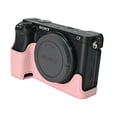 thumbnail image 2 of GadgetCom Camera Half Case Compatible with Sony Alpha 6400 A6400 , Anti-Slip PU Leather Shell Protective Cover, 2 of 7
