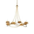 thumbnail image 6 of Currey And Company 9000-1278 Cyrene 8 Light 32" Wide Wrought Iron Ring Chandelier - Gold, 6 of 6