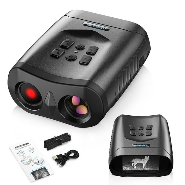 4K Digital Infrared Night Vision 300M Full-Dark Viewing Day Night Use with 3.0Inch LCD Screen Support 2MP Resolution Photo Taking 4K Video Recording for Outdoor Camping Observation Night
