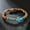 2#, variant on Bohemian Cross Beaded Bracelet Turquoise Wood Bracelet Boho Mens Bracelets-1#