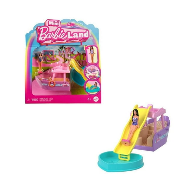 Vehículo para Muñecas Barbie Mini BarbieLand Yate de los Sueños