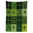 thumbnail image 3 of Ambesonne Irish Tablecloth Rectangular Table Cover, Patchwork Celtic Clovers, 52"x70", Multicolor, 3 of 4