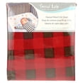 thumbnail image 2 of Red and Brown Buffalo Check 100% Cotton Flannel Fitted Infant Crib Sheet., 2 of 7