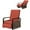 Red, variant on Outsunny Wicker Outdoor Recliner Chair, Lounge Chair with Side Tray, Grey