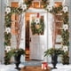 thumbnail image 5 of Adorno navideño de tela con forma de flor | Flor de Pascua de imitación dorada con lentejuelas de terciopelo | Decoración navideña para el hogar: árbol, pared, puerta, ventana, 5 of 6