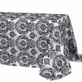 thumbnail image 7 of Efavormart 90x132" Black Velvet Flocking Damask Tafetta Rectangle Tablecloth For Catering Wedding Party Decorations, 7 of 7