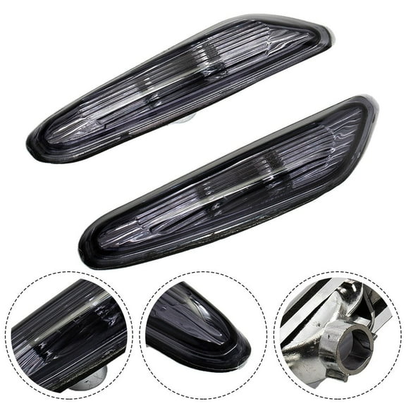 CENL 2Pcs Side Marker Light For BMW E46 E60 E61 E83 Car Front Side Indicator Lamp Left & Right Auto Turn Siganls Lights 12V 55W