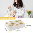 thumbnail image 5 of Daisy Jewelry Box Organizer Storage Box with Removable Compartment, Portable PU Leather Jewelry Boxes, 5 of 6
