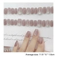 thumbnail image 5 of dianhelloya 30Pcs Press on Nails Elegant Chinese Style Bamboo Red Square Short Glossy Nail Extension Full Cover Salon Home Women Girls Fake Nails Kit I, 5 of 7