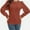 Maple red, variant on Women's Fall Puff Long Sleeve Tunic Tops Pleated Crew Neck Shirts Blouses Casual Loose T-Shirts