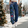 thumbnail image 2 of enyan Sweatpants Women, Comfortable Womens Sweatpants, Fleece Womens Joggers Women Casual Fashion Christmas Navy,L, 2 of 6