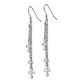 thumbnail image 3 of Boucles d'Oreilles Pendantes en Croix Multi-Brins en Acier Inoxydable, 3 of 4